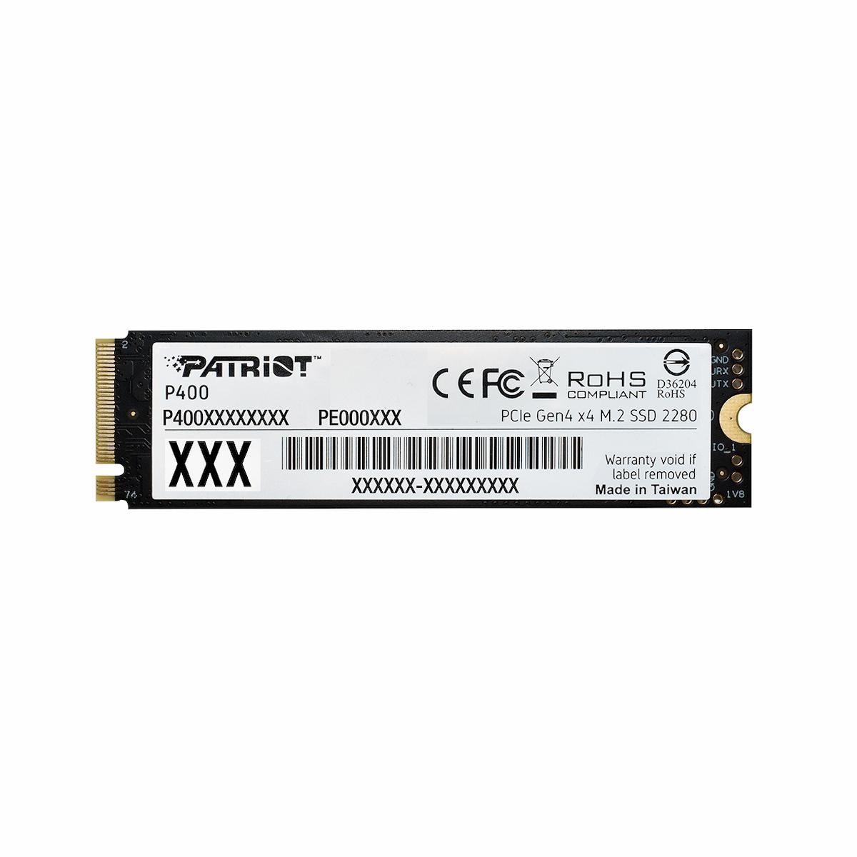 Patriot P400 PCIe Gen4x4 M.2 NVMe SSD – Ultra Fast Storage Patriot P400 PCIe Gen4x4 M.2 NVMe SSD – Ultra Fast Storage
